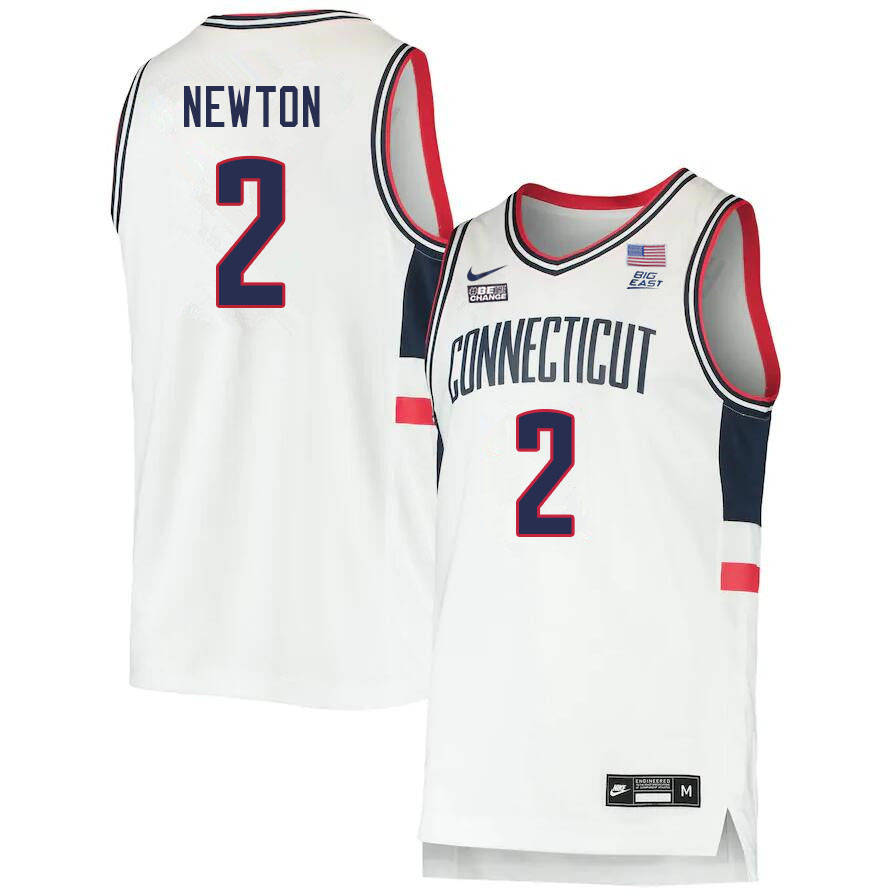 Men #2 Tristen Newton Uconn Huskies College 2022-23 Basketball Stitched Jerseys Sale-White